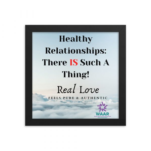 Healthy Relationships Framed Poster