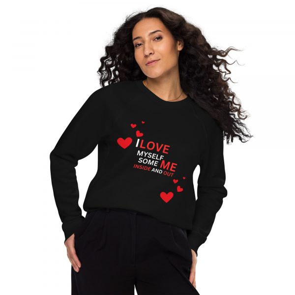 Unisex organic raglan sweatshirt - Image 3